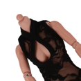 thumbnail image 4 of Sixth Scale Black Cheongsam Dress Stockings Set for 12'' Female Figure Steel Body, 4 of 8