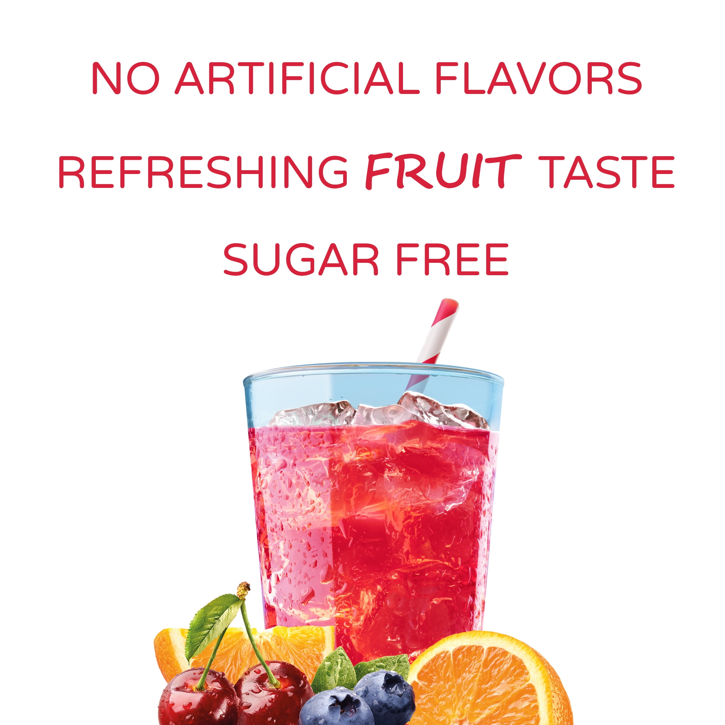 Crystal Light Fruit Punch Sugar Free Drink Mix Caffeine Free, 6 ct Pitcher  Packets 