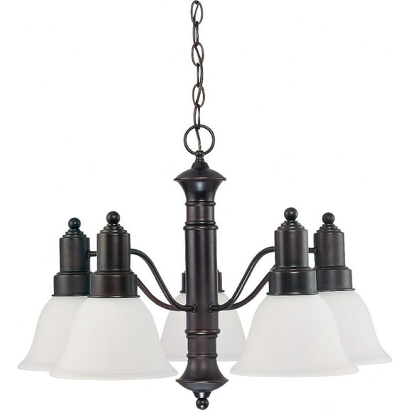 60/3143 Nuvo Lighting Gotham-Five Light Chandelier-24.5 Inches Wide by 17.5 Inches High     -Traditional Installation