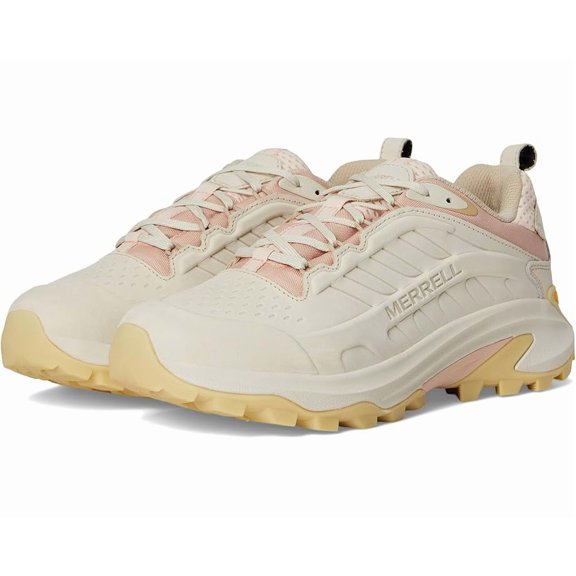 Merrell J038498 Moab Speed 2 Leather Waterproof Hiking Shoes for Ladies - Eggshell - 9M