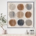 thumbnail image 2 of Designart ' Geometric Circle Natural Balance II ' MidCentury Modern Transitional Framed Canvas, 2 of 3