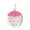 White, variant on Soft Plush Stberry Earbud Storage Pouch, Cartoon Keychain Coin Card Purse, Portable Mini Carry Bag for Campus Transit Card, Bus Pass And Daily Small Sundry Storage Layout