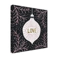thumbnail image 2 of Michael Mullan 'Jolly Holiday Ornaments Love Metallic' Canvas Art, 2 of 3