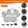thumbnail image 3 of Dog Hammock for Car with Mesh Window, 600D Oxford Waterproof Nonslip Durable Seat Protector for Back Seat for Car Truck SUV(54" W x 58" L), 3 of 8