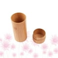 thumbnail image 3 of Cylinder Bamboo Eyewear Case Sunglasses Storage Box Fashion Eyeglasses Container, 3 of 5
