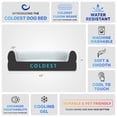 thumbnail image 3 of Coldest Cozy Dog Bed - Cooling Medium Dog Beds - Washable Removable Cover Comfortable and Anti Slip (Extra Large, White), 3 of 12