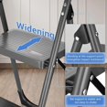 thumbnail image 4 of Step Ladder Step Stool Folding Step Stools for Adults with Handgrip & Slip Sturdy and Wide Pedal lbs MultiUse for Household & Office (Matte ), 4 of 7