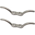 thumbnail image 1 of Cornamusas de amarre de 2 piezas, cornamusas de bandera de acero inoxidable, para reparar mástiles escolares, mástiles de barcos, persianas(Plata), 1 of 5