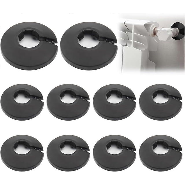 10 Piece Single Radiator Rosettes Radiator Rosette Radiator Pipe Cover Radiator Pipe Clamps Wall Hole Cover Floor for Water Heating Pipe 16mm