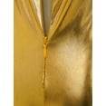 thumbnail image 5 of YEAHDOR Kids Girls Metallic Gymnastics Full Jumpsuit Sleeveless Shiny Bell-Bottomed Bodysuit Jazz Modern Dance Unitard Gold 8, 5 of 7