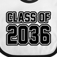 thumbnail image 4 of Inktastic Class of 2036 in Black Outlined Text Boys or Girls Baby Bib, 4 of 4