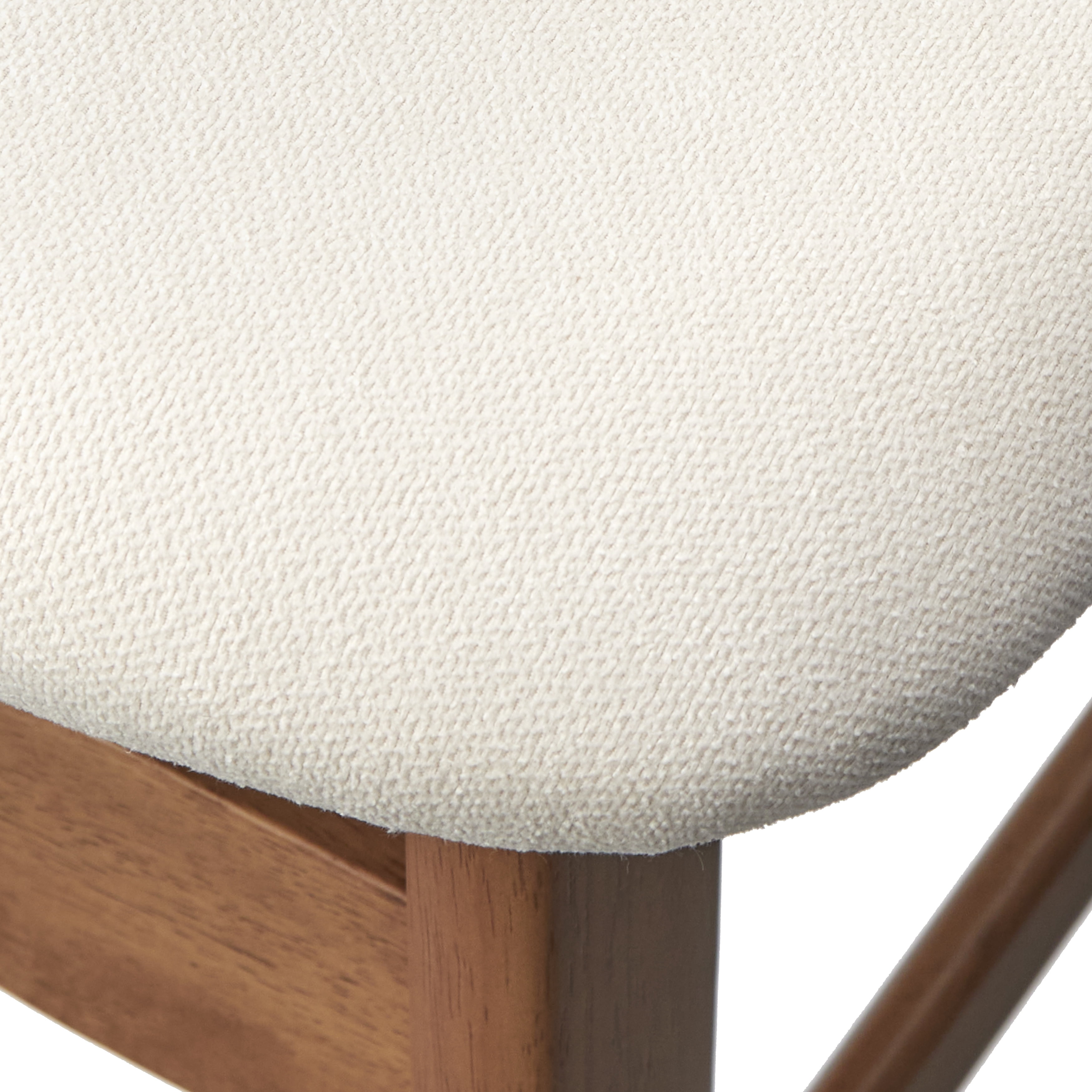 TMS Rika Cane Back Dining Chair (Set of 2), Light Walnut/Beige