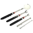 thumbnail image 1 of 5-Pack Pick Round Mirror Retractable Adjustable Telescopic Stick Automotive Garage Office Home, 1 of 8