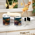thumbnail image 7 of Cute Otter Celebrate Christmas with Fireworks Translucent Plastic Cans Storage Canisters with Lid Set of 2, 7 of 7