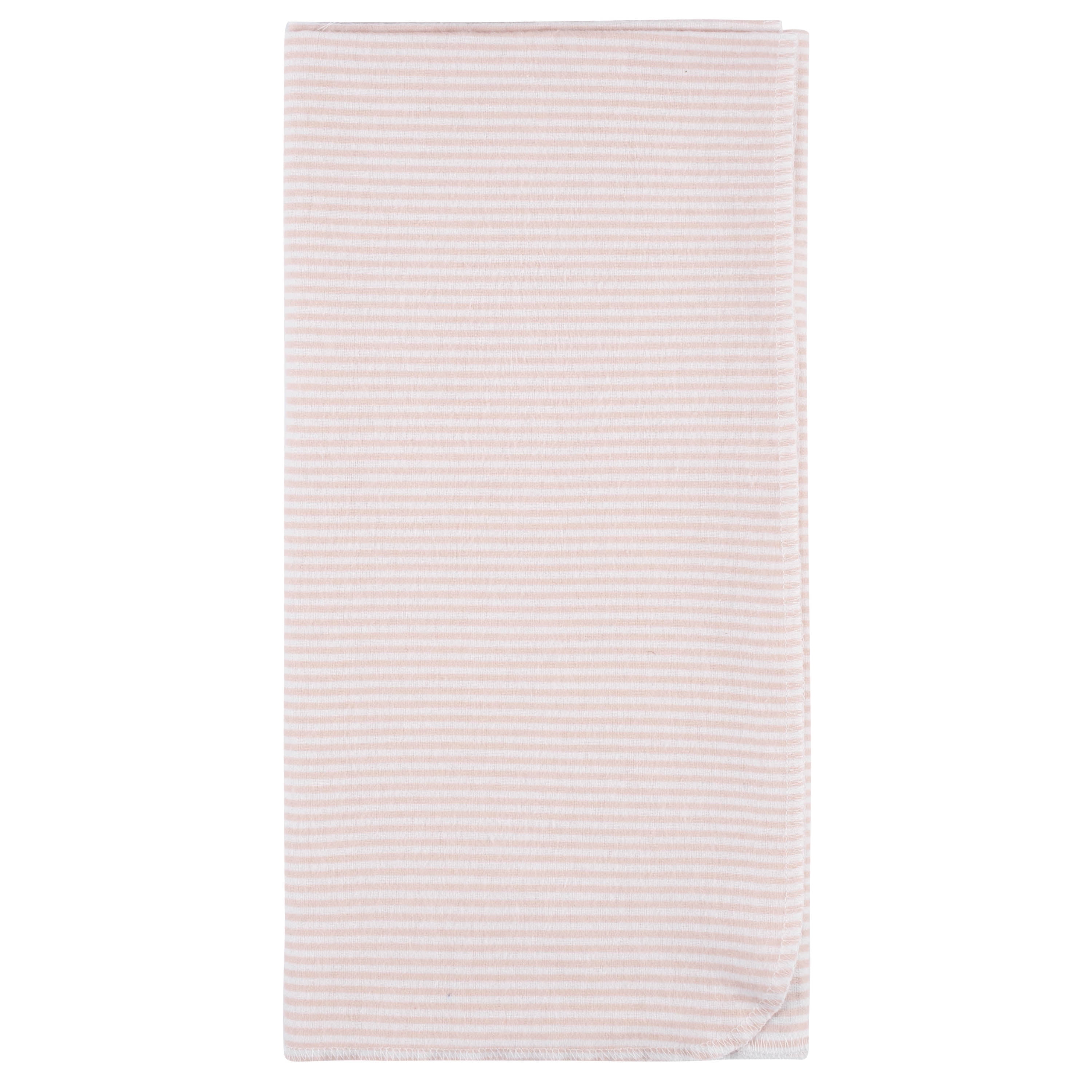 Gerber Baby Girls 100% Cotton Flannel Receiving Blankets, 5-Pack, Pink, Pink Safari