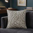 thumbnail image 2 of Ox Bay Caroline 20" x 20" Ivory/Silver Beaded Tiger Print Adult Decorative Throw Pillow, 2 of 8