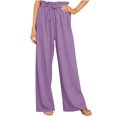 thumbnail image 1 of Pantalones largos de mujer Pantalones largos sueltos de talla grande de color sólido casual de moda Odeerbi ODB-2, 1 of 9