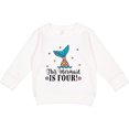 thumbnail image 2 of Inktastic 4th Birthday Mermaid Tail Girls Toddler Sweatshirt, 2 of 4