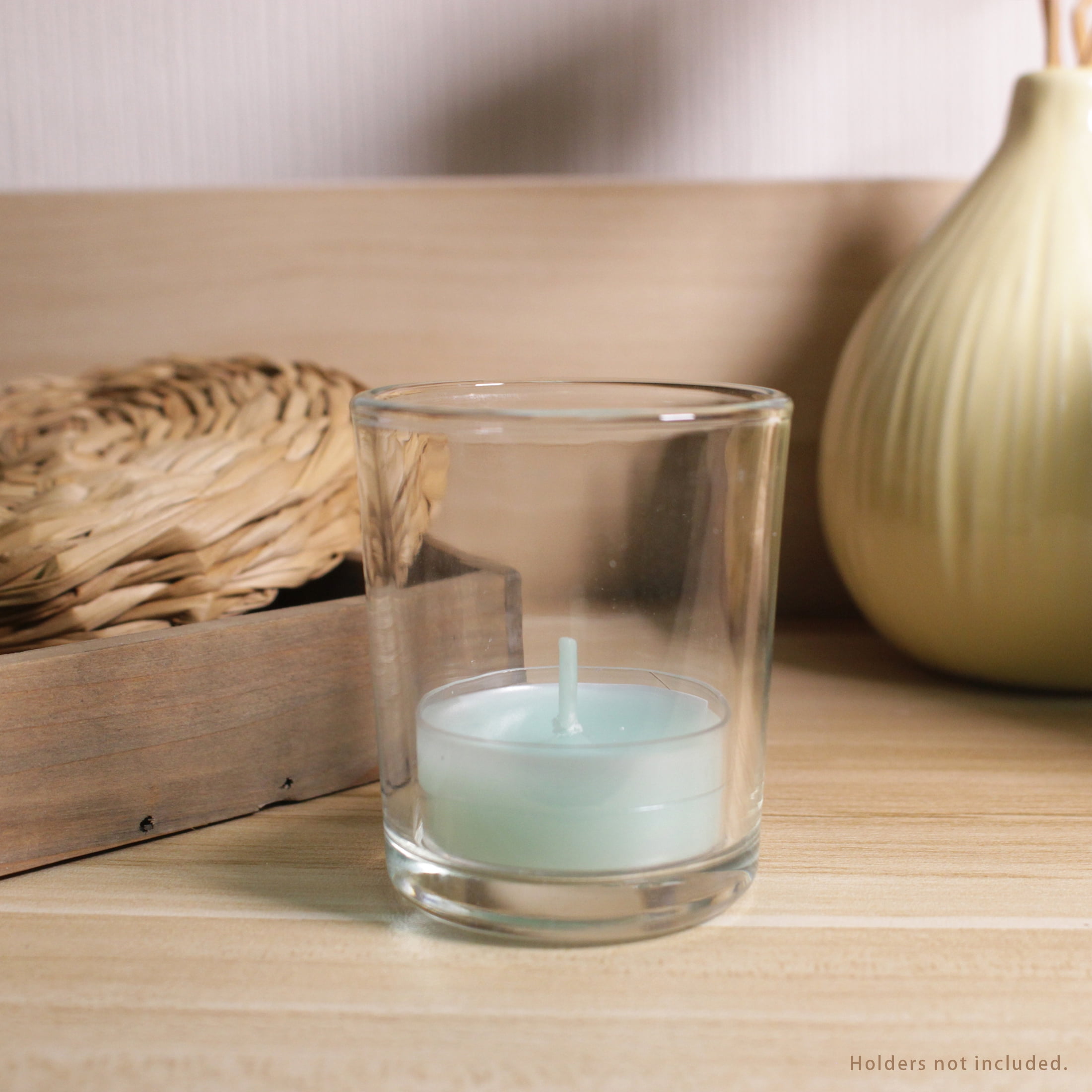 Better Homes & Gardens Unscented Tealight Candles, Green and Dark Green, 24-Pack