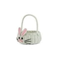 thumbnail image 3 of Hand Woven Bunny Rattan Wedding Flower Girl Basket Bin Home Decor Cute Handmade Handcrafted Nursery Gift Animal Storage Easter Wicker Rabbit, 3 of 9