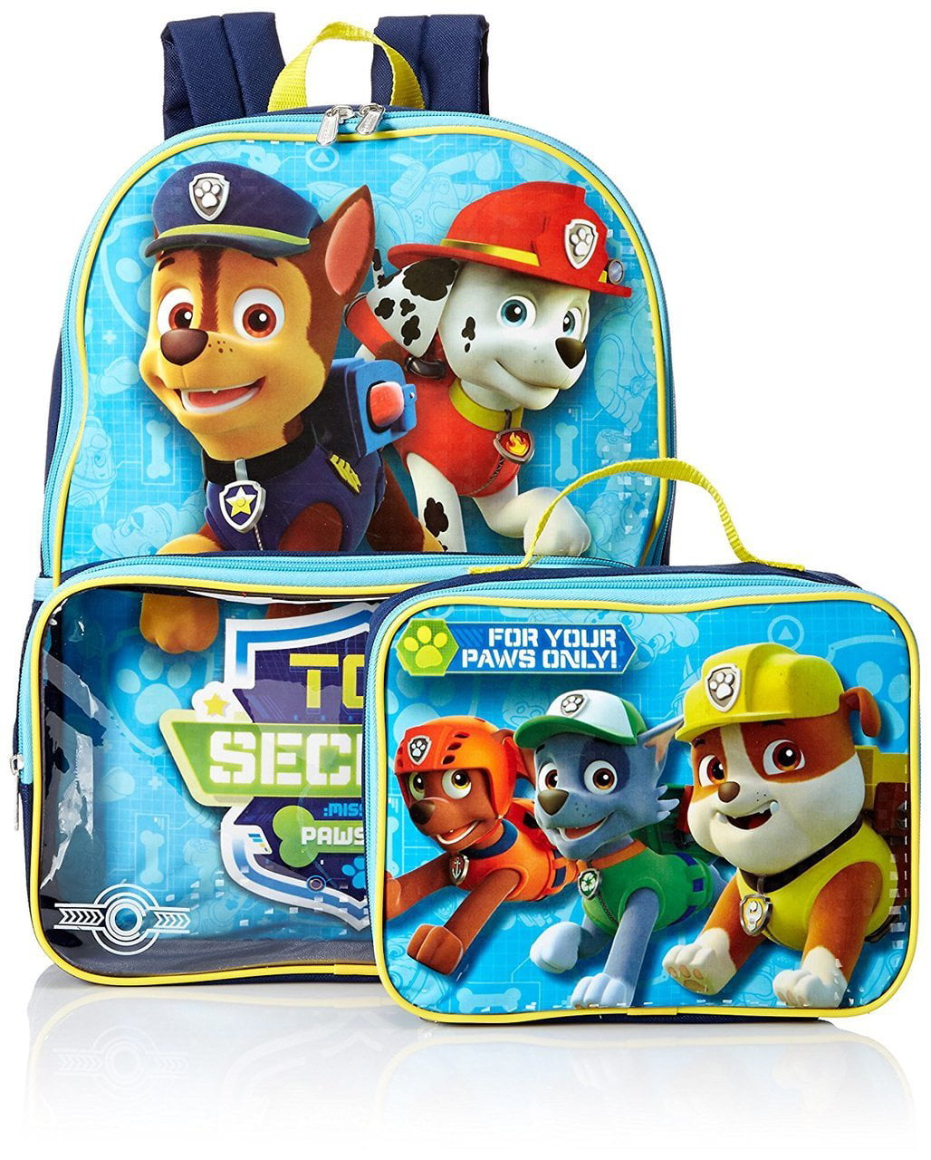 Paw Patrol Backpack with Lunchbox - green/multi, one size - Walmart.com
