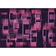 thumbnail image 1 of Ahgly Company Machine Washable Indoor Rectangle Transitional Purple Lily Purple Area Rugs, 3' x 5', 1 of 7
