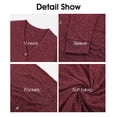 thumbnail image 6 of Cueply Women's Plus Size Sweater Long Sleeve Lightweight Cardigans Buttons Knited Casual Outwear Tops with Pockets 1X-4X, 6 of 9