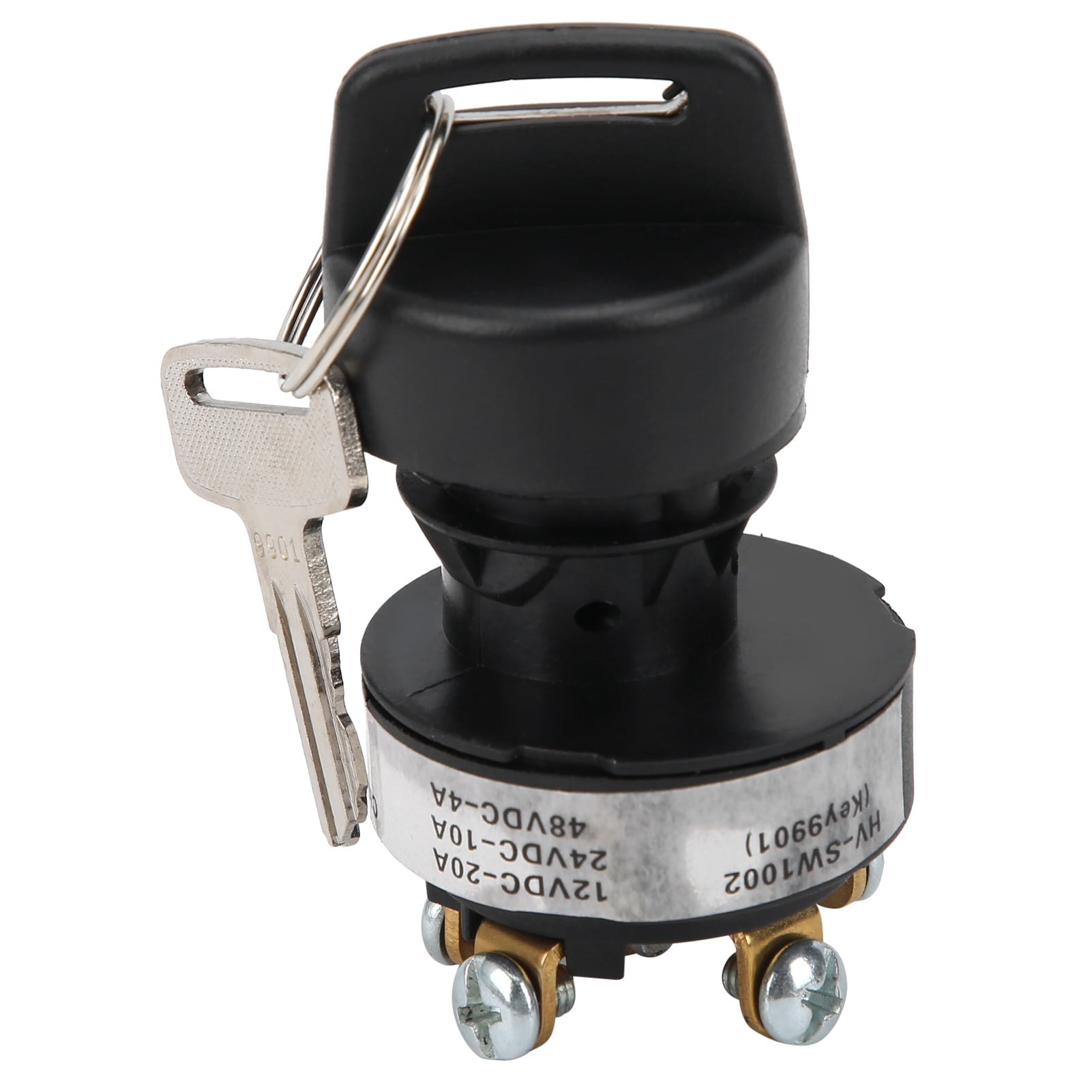 Interrupteur à Clé 3 Positions Pour Nacelle JLG (T350, 15E2, Etc.) - 12V-48V, Remplace 4360469/4360470, Laiton Conducteur - 3