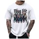 thumbnail image 1 of Playeras Hombre Cuello V Camiseta Casual De Manga Corta Con Estampado Para Hombre Tops De Moda C, 1 of 4