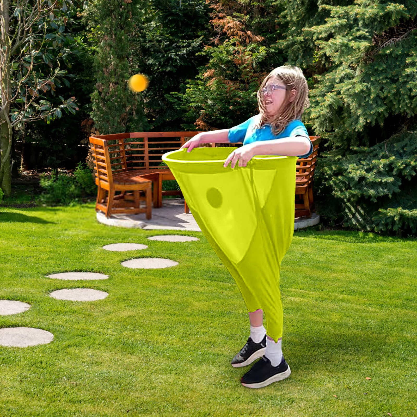 Bfogop Granny Pants Yard Game Sets, Freaky Party Games Pants with 2 Bouncy Balls, Outdoor Recreational Tossing Games Yard Games Field Family Reunion Game Outdoor Games Sets for Adults