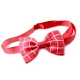 thumbnail image 2 of Collar de perro pajarita ajustable Billuyoard celosía roja, 2 of 6