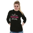 thumbnail image 3 of Breast Cancer Ribbon Christian Faith Women's Long Sleeve T Shirt Brisco Brands X, 3 of 6