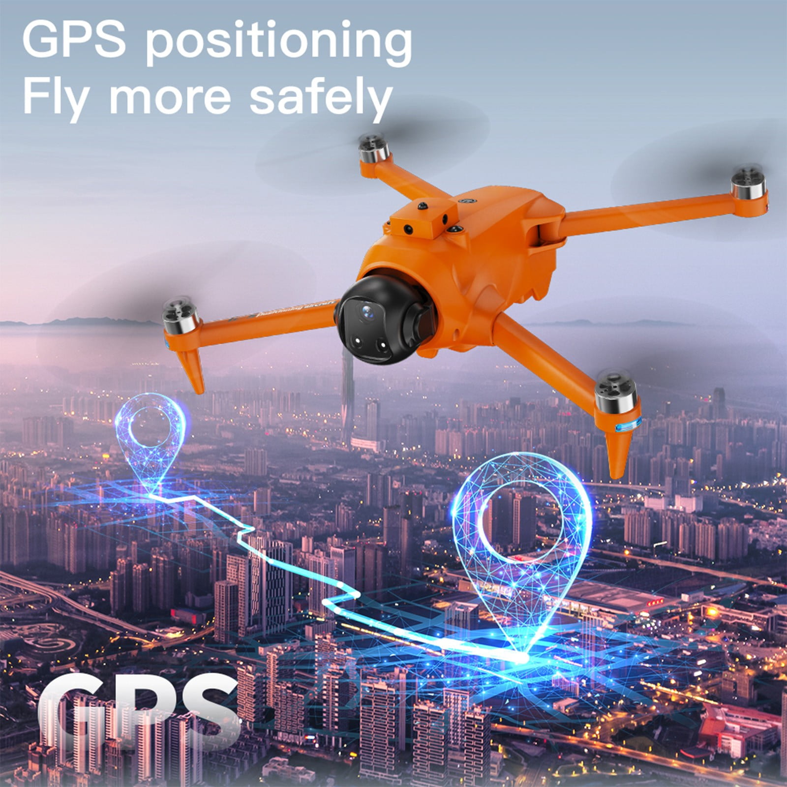 HCBY GPS Drone with 5.9-Inch Screen Remote - 2K+1080P Dual Camera, 1000m Range, 20-Min Flight & Airdrop Function for Teens (360° Obstacle Avoidance, 5G Transmission, Ages 14+)