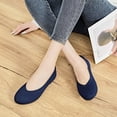 thumbnail image 5 of Ataiwee Women's Wide Width Flats Shoes - Classic Knitted Breathable Ladies Slip on Dress Ballet Shoes., 5 of 7