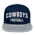 thumbnail image 2 of Preschool Navy/Silver Dallas Cowboys Lock Up Snapback Hat, 2 of 2