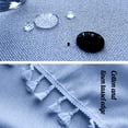 thumbnail image 4 of Tuvgenk 60%Cotton,40%Linen Linen Tablecloth Waterproof 39*39 Tablecloth Machine Washable Blue Decorations Round Tablecloths, 4 of 8