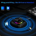 thumbnail image 3 of Perilla de Control de Volumen USB para PC, Altavoz, Controlador de Volumen de Audio, 2 Modos, USB + Bluetooth 5.1, Controlador Multimedia, 3 of 5