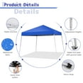 thumbnail image 2 of Canopy Tent, 10X10 FT Pop Up Canopy Outdoor Instant Tent Slant Legs with Carrying Bag, Portable Gazebo Shelter for Patio Deck Garden and Beach - 8X8 FT Canopy Cover, 2 of 7