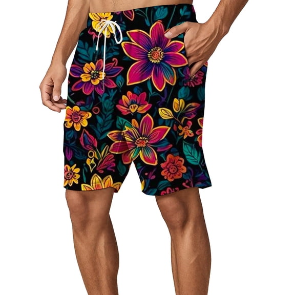 MuXiKeJi Clothes Big and Tall Men's 10'' Swim Trunks with Compression Liner Quick Dry Bathing Suit Summer Beach Shorts, 2XL-9XL