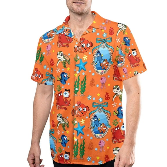 Disney Finding Nemo Hawaiian Shirt, Coquette Bow Summer Tee