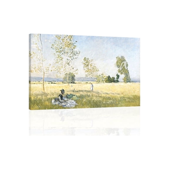 Meadow At Bezons-Monet - CANVAS OR FINE PRINT WALL ART