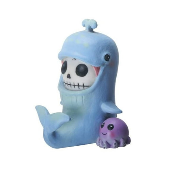 SUMMIT COLLECTION Furrybones Moby Signature Skeleton in Whale Costume with an Octopus