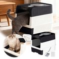thumbnail image 1 of BotaniNest Cat Litter With Drawer PP Cat Litter With Filter And Shovel Enclosed Hygiene, 1 of 5