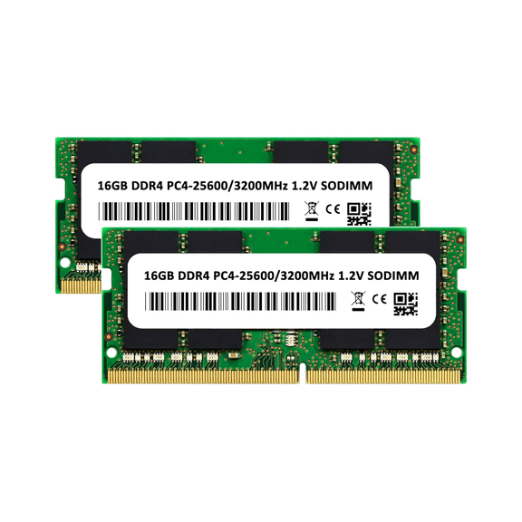 32GB (2x16GB) DDR4 3200 MHz SODIMM PC4-25600 (PC4-3200AA) CL22 Non-ECC Laptop RAM Memory Modules