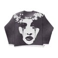 thumbnail image 1 of Chandail Mode Automne Hiver Américain Col Rond Chandail Personnalisé Imprimé Manches Longues Joker Ample, 1 of 5