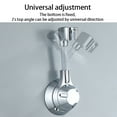 thumbnail image 3 of Holder Shower Head Suction Cup Wall Mounted Bracket Simple Universal Drilling Rack Dismountable Long-Lasting Universal Porcelain White, 3 of 9