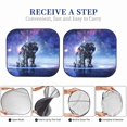 thumbnail image 6 of Balery 2 Piece Astronauts Start Running Car Windshield Sun Shade|Foldable Front Windshield Shade for Car Front Window for Most Sedans SUV Truck-Small, 6 of 7