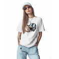 thumbnail image 2 of T Shirts for Women Short Sleeve Cotton Crewneck T-Shirt, Rugby Helmet Sport Watercolor Tee Tops Casual Basic T-Shirts, XS-5XL White XXL, 2 of 7