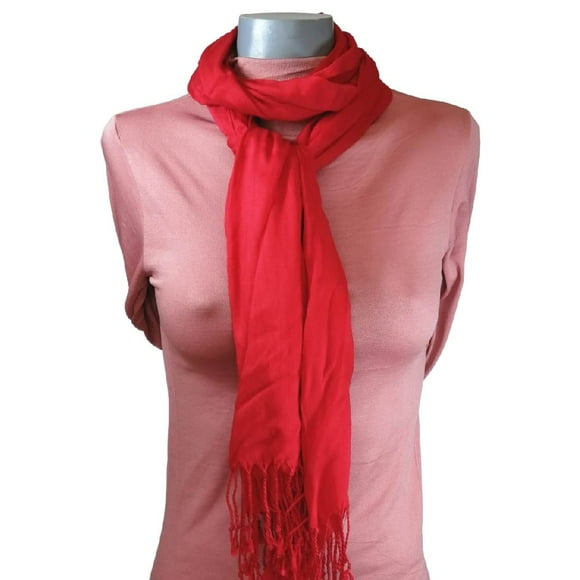 Pashmina Chal Chalina CHIC-FANTASY Roja 100% poliester