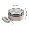 thumbnail image 3 of Latrodar Mini Turbo Washing Machine Portable Automatic Washing Machine Crafted with Care cks Cleaning Machine Gray 6x4.4 Inch Home Tools, 3 of 5
